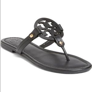 Black Tory Burch Miller Sandals